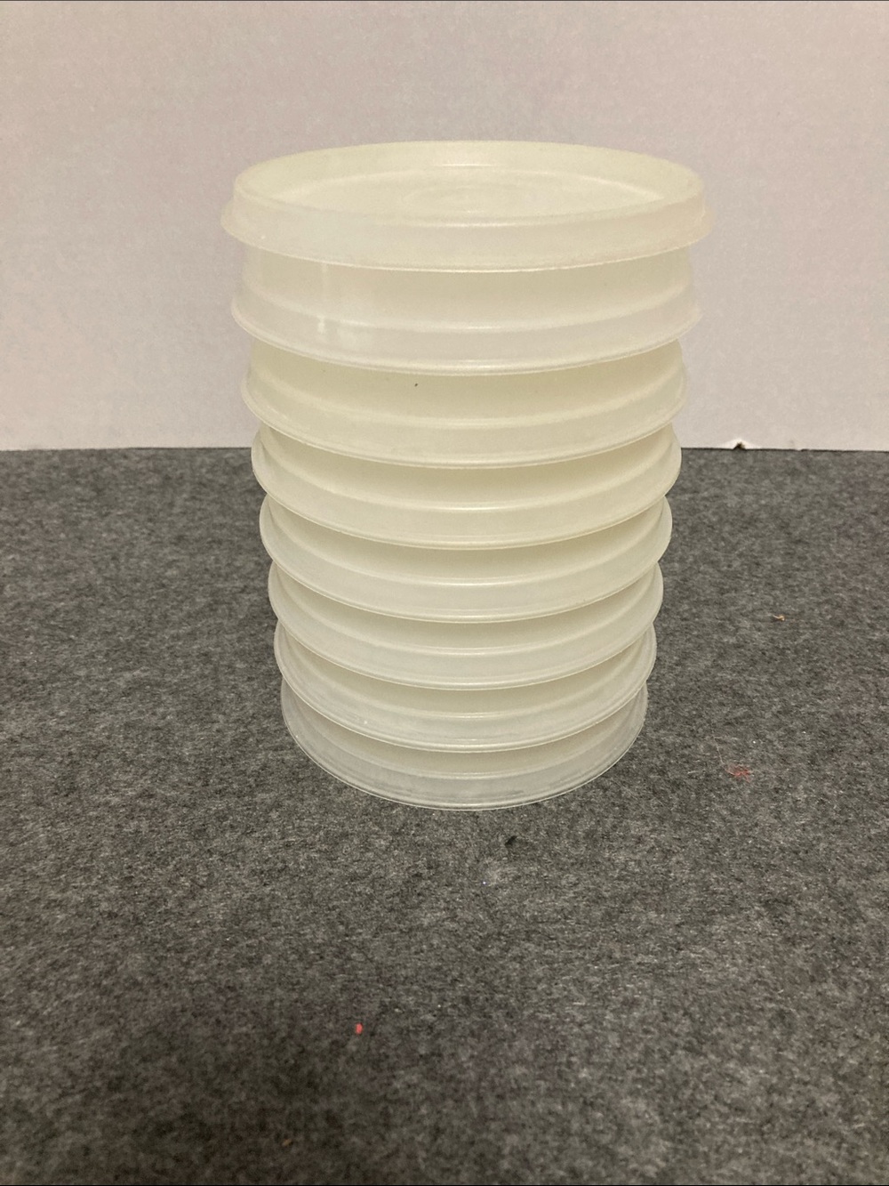 Vintage Tupperware hamburger keepers seven